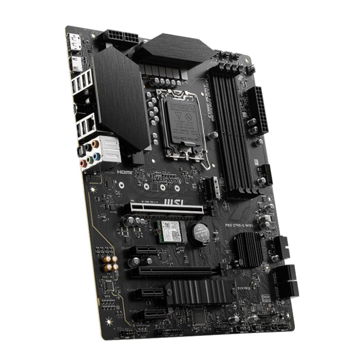 MSI PRO Z790-S WIFI (Wi-Fi 6E), Intel 14th 13th 12th Series, LGA 1700/DDR5 - ATX Gaming MotherBoard MSI PRO Z790-S WIFI (Wi-Fi 6E), Intel 14th 13th 12th Series, LGA 1700/DDR5 - ATX Gaming MotherBoard